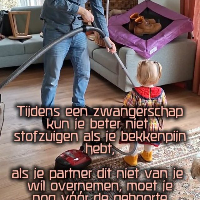 Sorry not sorry🤷‍♀️

Er groeit een kind in mij, word 4x per nacht wakker om naar de wc te gaan, laat heel veel lekker eten en drinken links liggen, ga binnen nu en een paar maanden een kind baren, krijg m'n eigen schoenen niet meer aan, word regelmatig wakker geschopt, kan niet meer dan 20 minuten wandelen en ben buiten adem als ik een trap zie... Maar mijn partner kan niet wekelijks met de stofzuiger door het huis?🥴

Voor de geboorte van onze 1e hebben we een hele lange lijst met alle dagelijkse, wekelijkse, maandelijkse en jaarlijkse klusjes gemaakt. Fysieke en mentale klusjes, alles stond op de lijst. En toen begon het grote verdelen. De lijst pakken we er zo af en toe nog bij zodat we kunnen kijken of het een beetje stroomt en of er iets van prioriteit is veranderd. Zo verzorg ik alle cadeaus voor verjaardagen en feestdagen, en zuigt hij het huis van boven tot beneden. Zo plan ik wat we gaan eten en verzorgt hij de vuilnis. Zo maai ik het gras en brengt hij de auto naar de wasstraat. En ga zo maar door... Tijdens de zwangerschap en het 4e trimester verschuiven er ook nog wat meer dingen van mijn lijst naar zijn lijst😉

Merk jij dat je partner daar geen zin in heeft? Geen begrip voor heeft? Dan adviseer ik je om even een date-night te plannen waarbij je dit bespreekt. Niet omdat hij MEER moet doen, maar omdat jij MINDER moet doen en hij de andere volwassene is in jullie team van 2. Wil hij bepaalde dingen niet doen? Dan mag hij op zoek gaan naar een oplossing hoe ze gedaan moeten gaan worden. Want vrouw, jij gaat het sowieso niet doen! 💅🏻
