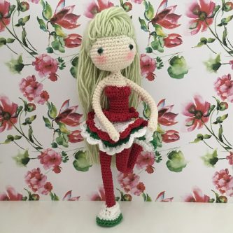 Amilishly dolls Noëlle gehaakt patroon