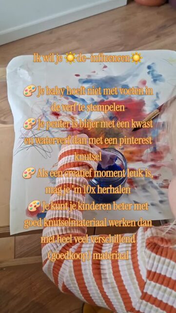 Als ex-vrijeschool juf deel ik mijn trucjes om jouw kinderen creatief en zelfstandig op te voeden🎨

Weg met Pinterest perfect knutselwerkjes en snacks vol suiker en troep! 
Welkom plezier en magie in het dagelijks leven✨

Deze thuis-blijfmama neemt je aan de hand zodat jij zelf ook zin krijgt om je kinderen relaxed, maar fatsoenlijk op te voeden♥️