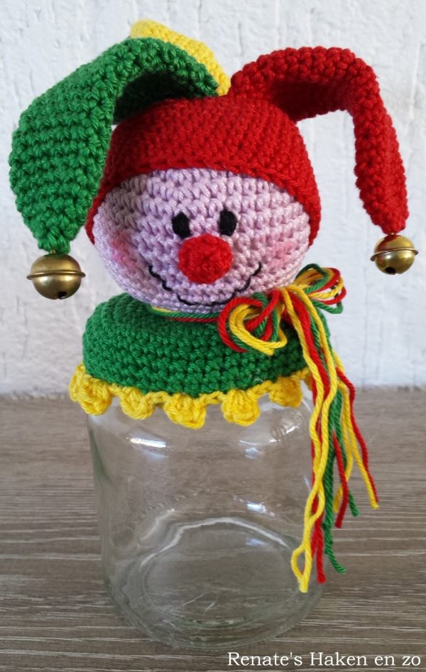 Carnavals deco potje met nar Carnavals deco potje met nar