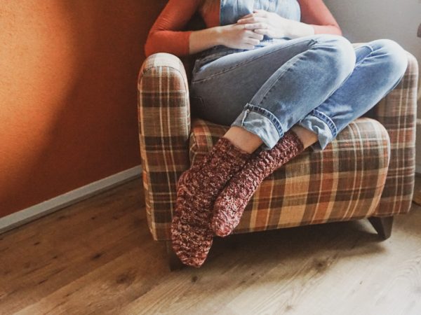 Mijn Oona socks Oona socks op de stoel